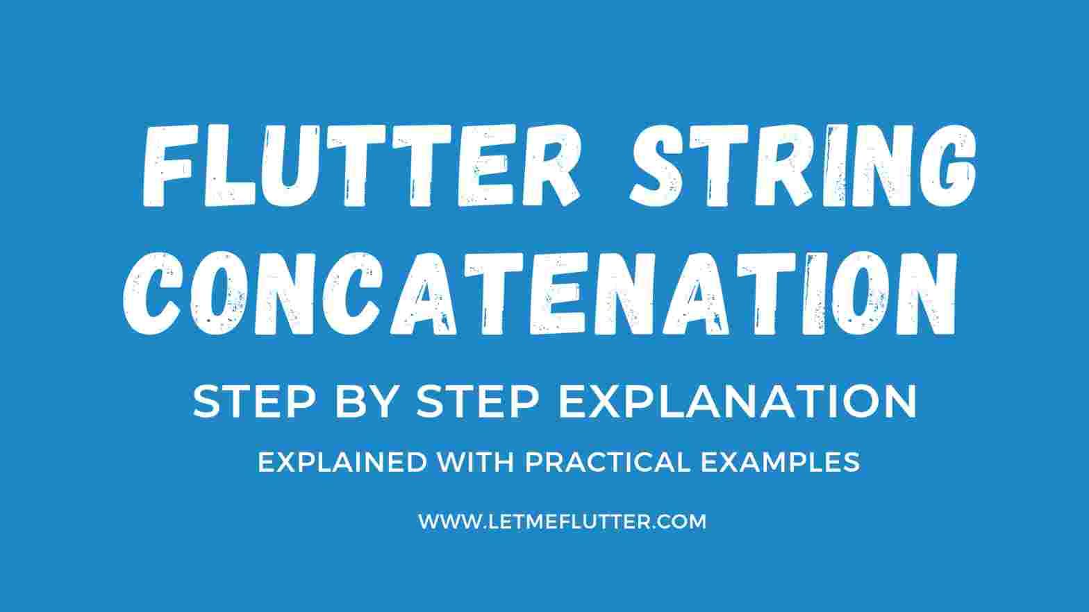 flutter string concatenation