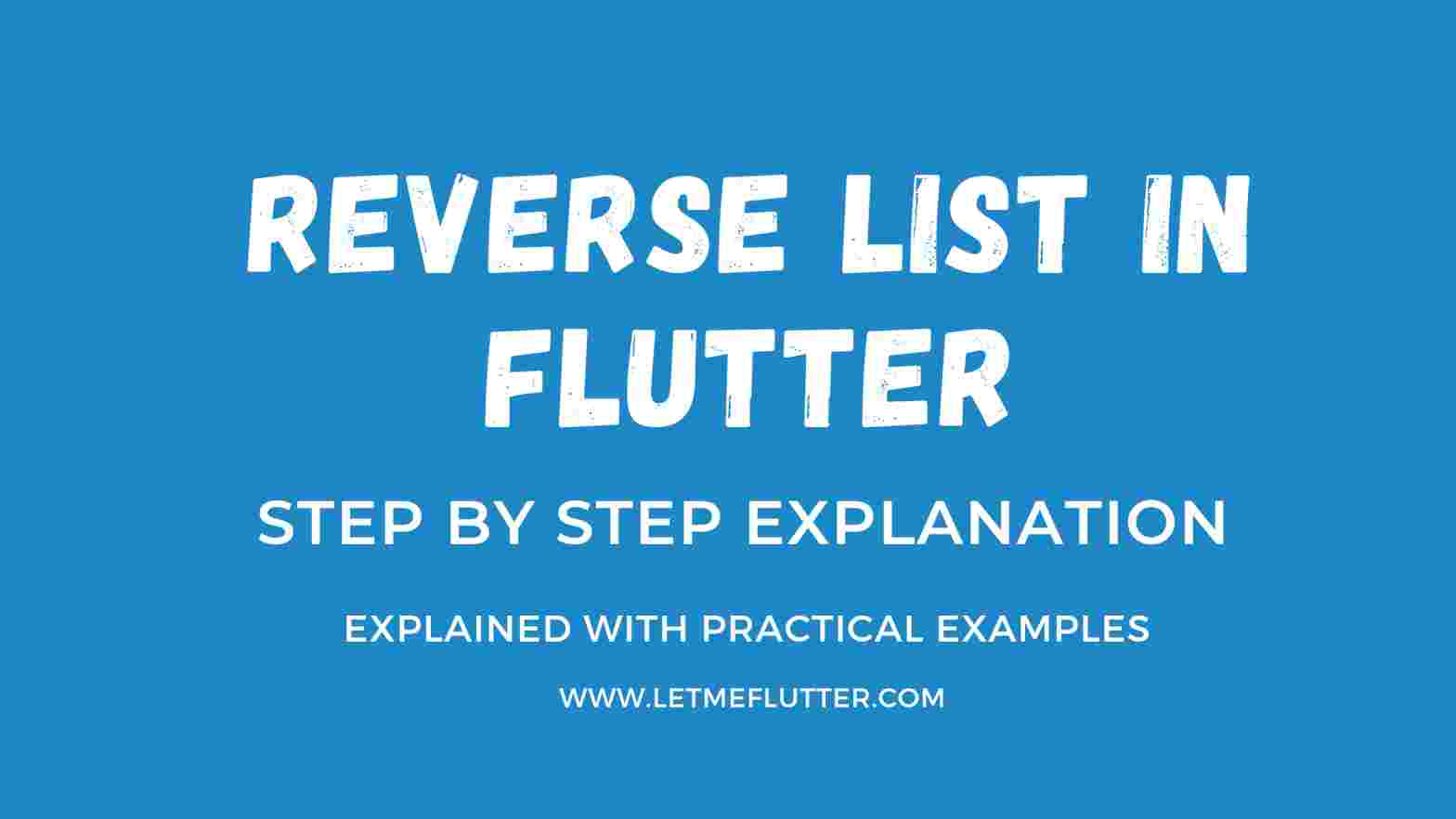 reverse list in flutter