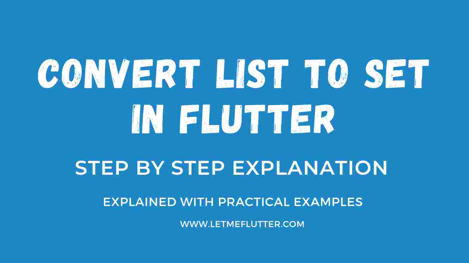 convert list to set in flutter