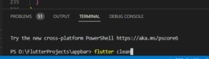 flutter clean