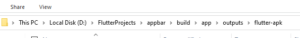 flutter build apk path