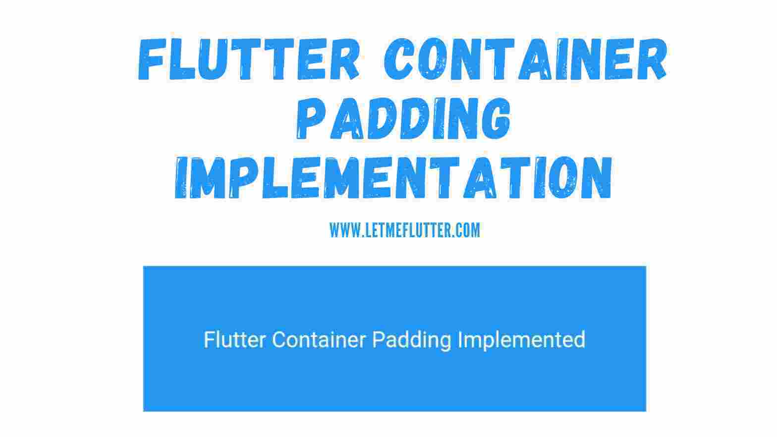 flutter container padding