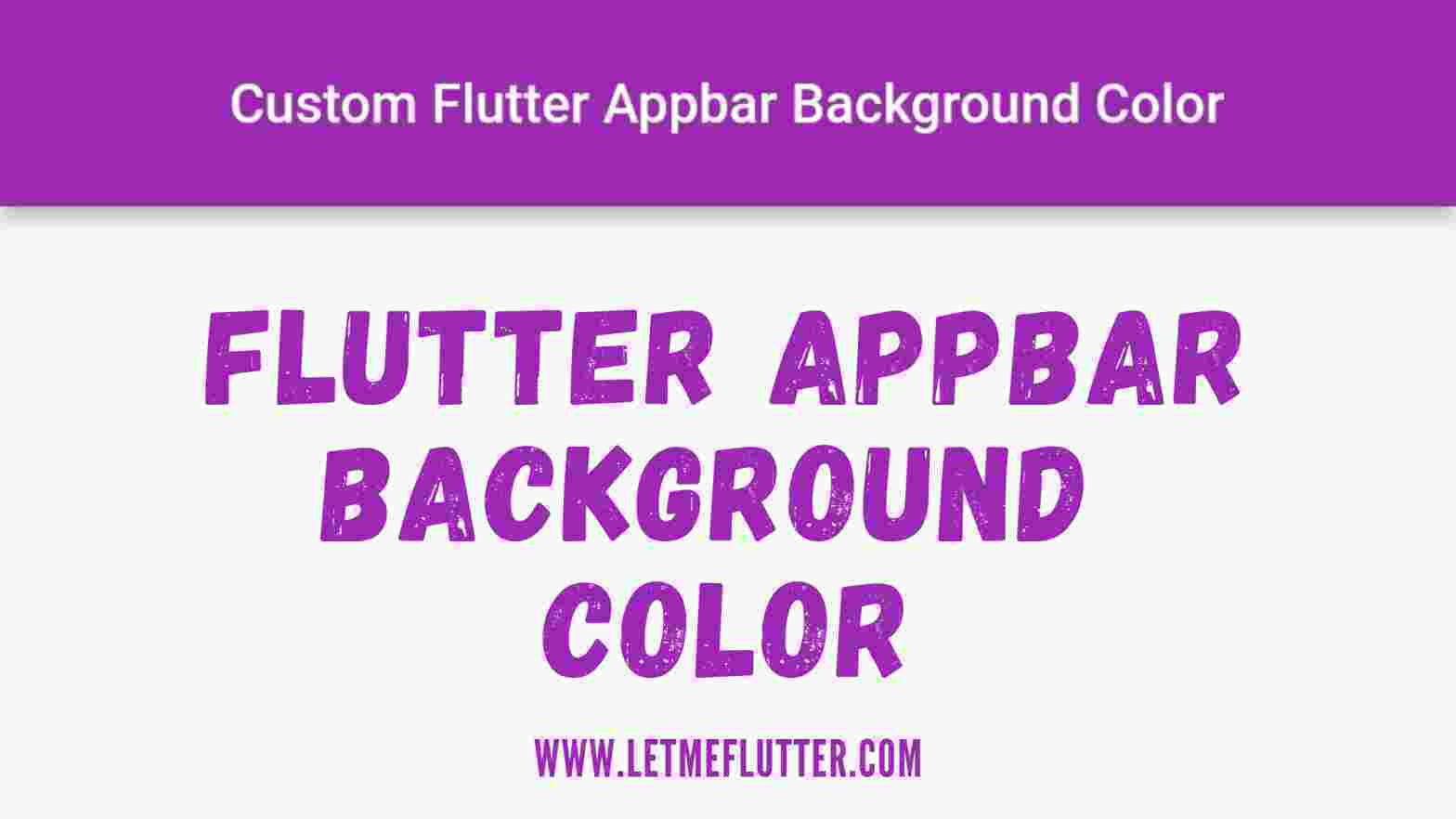 flutter appbar background color
