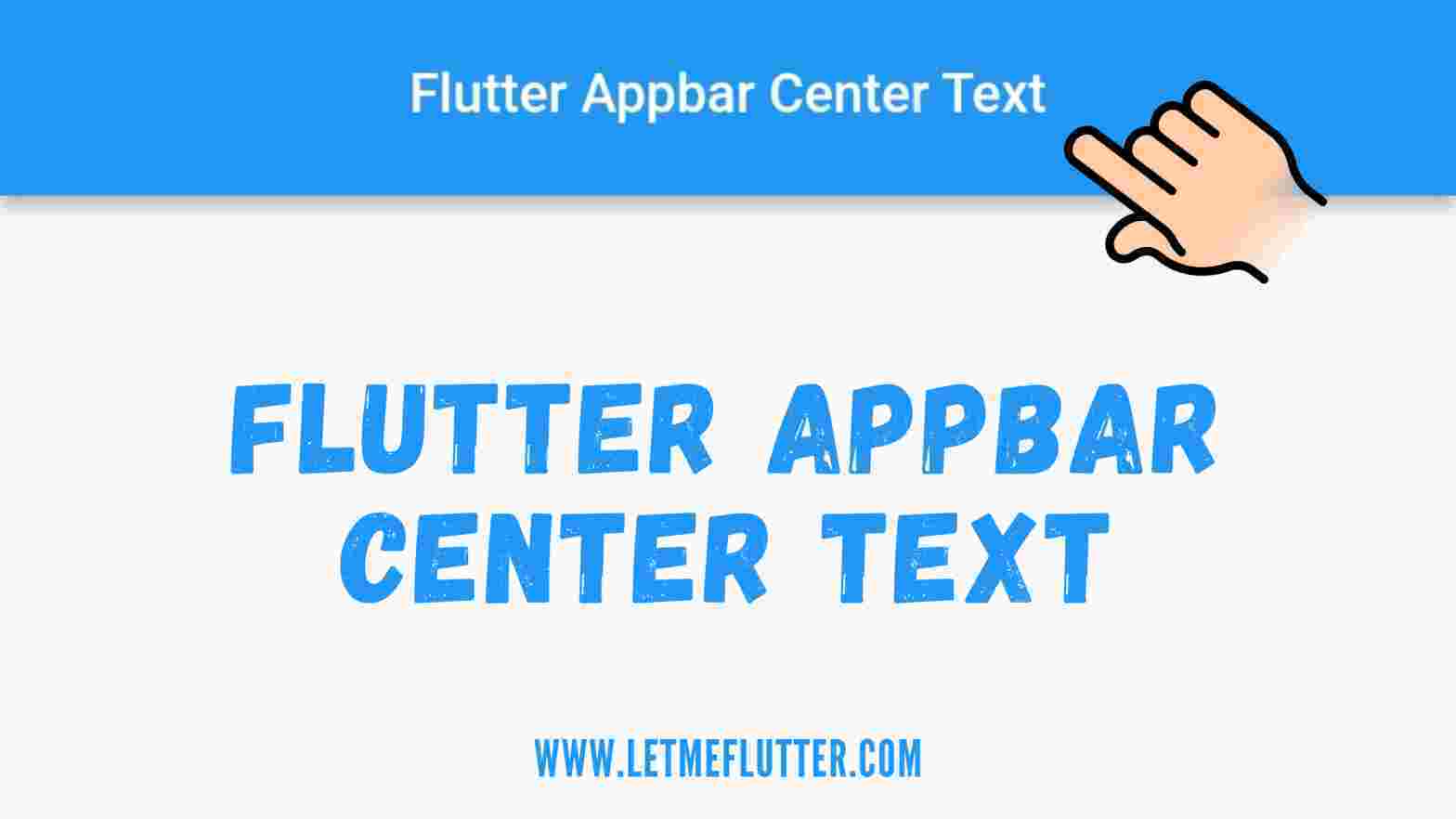 flutter appbar center text