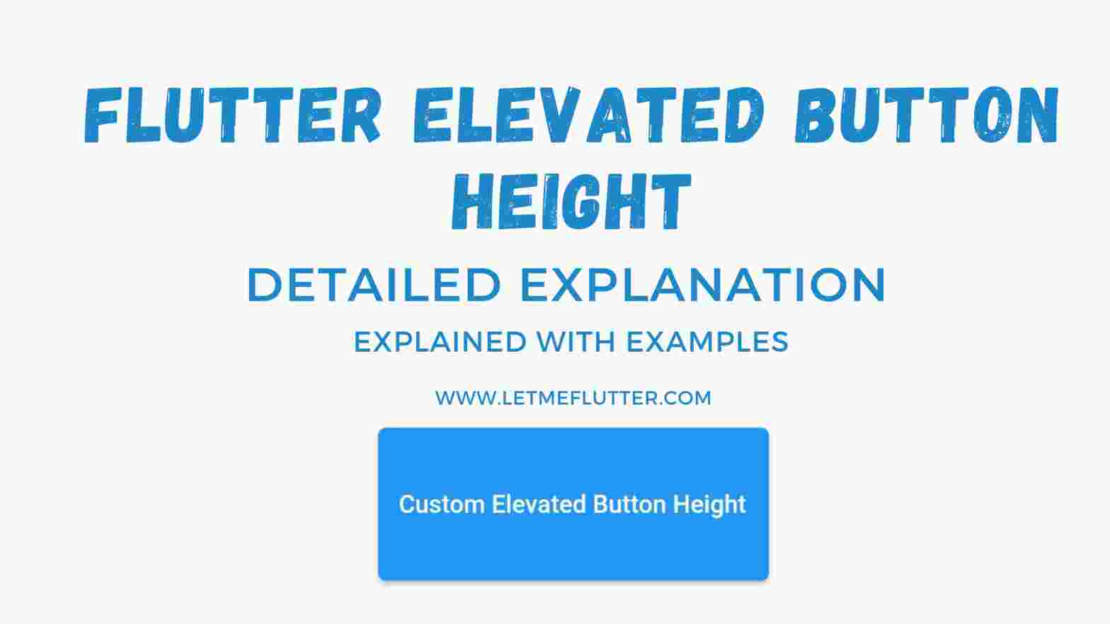 flutter elevated button height