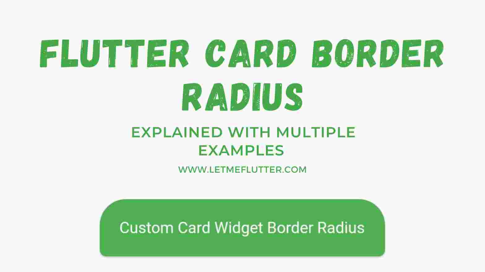 flutter card border radius