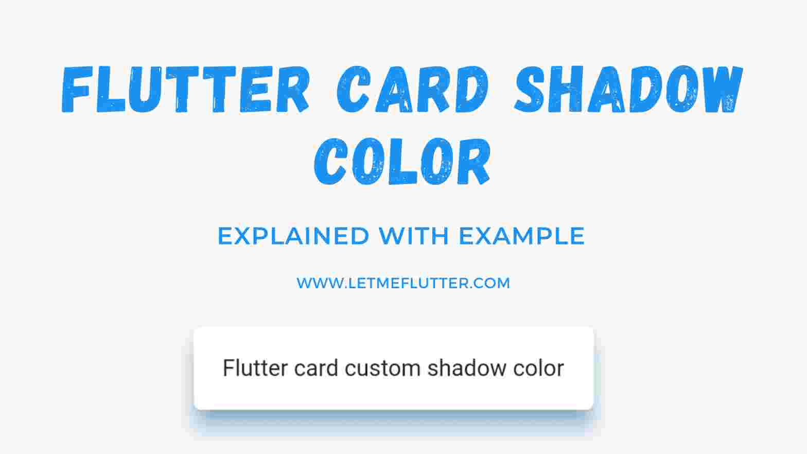 flutter card shadow color