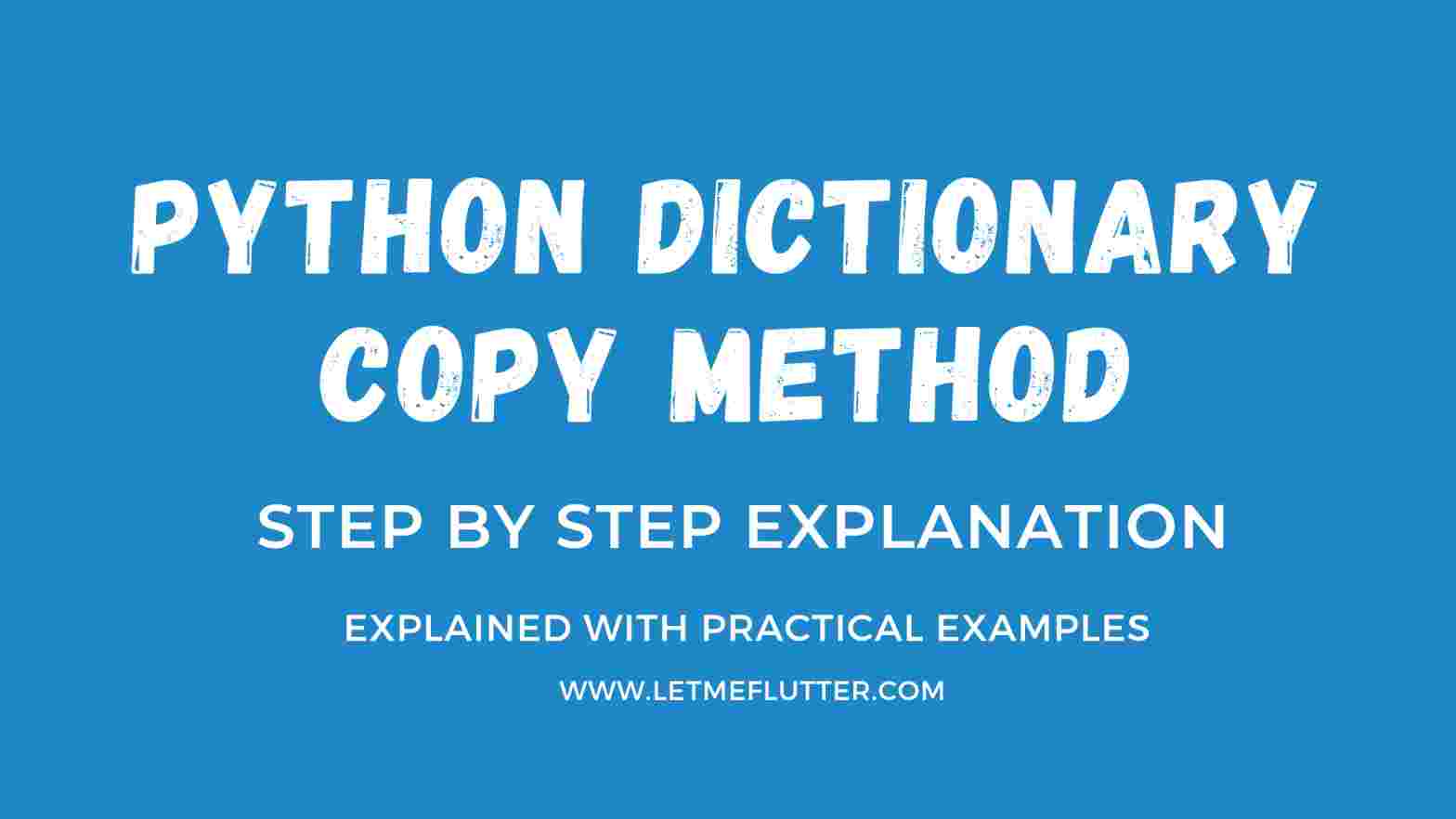 python dictionary copy