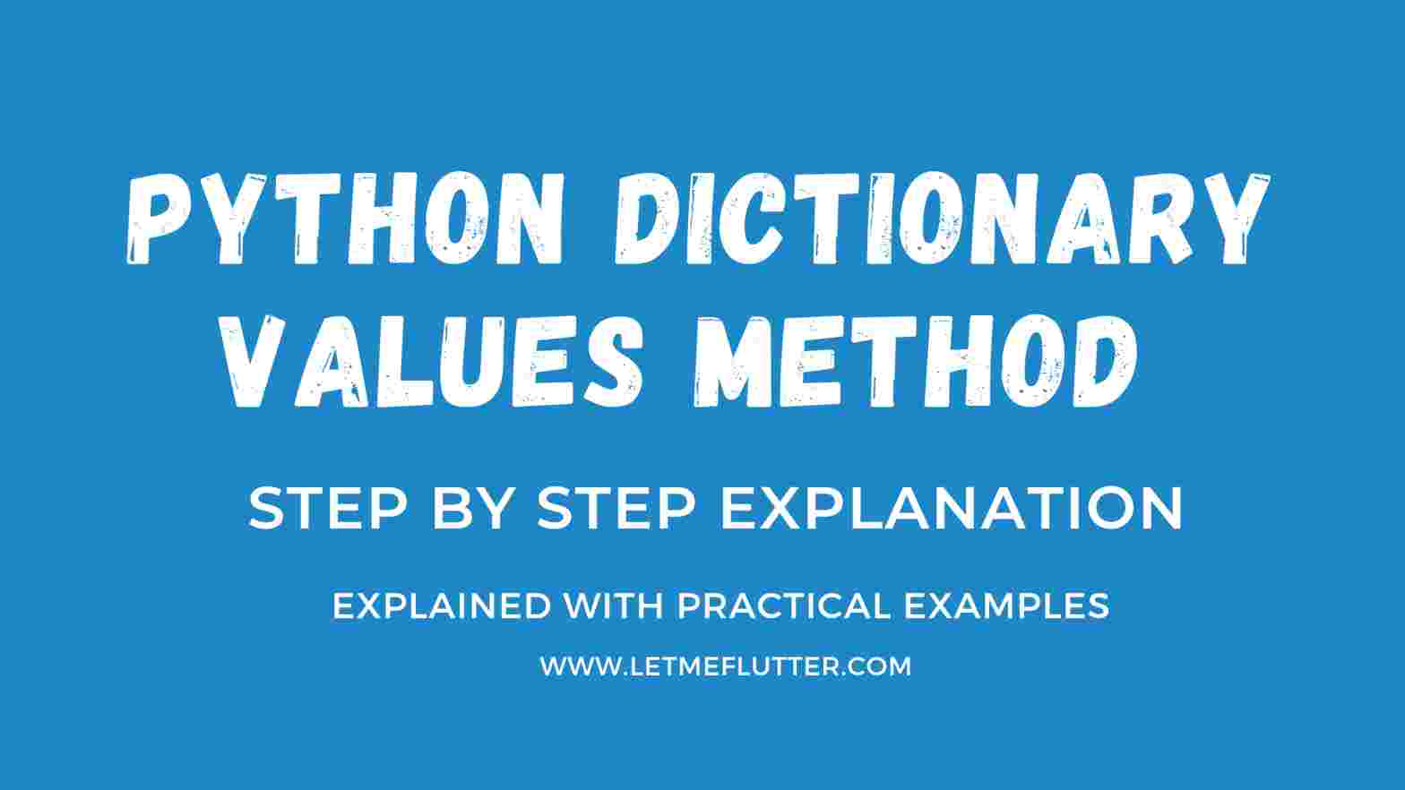 python dictionary values