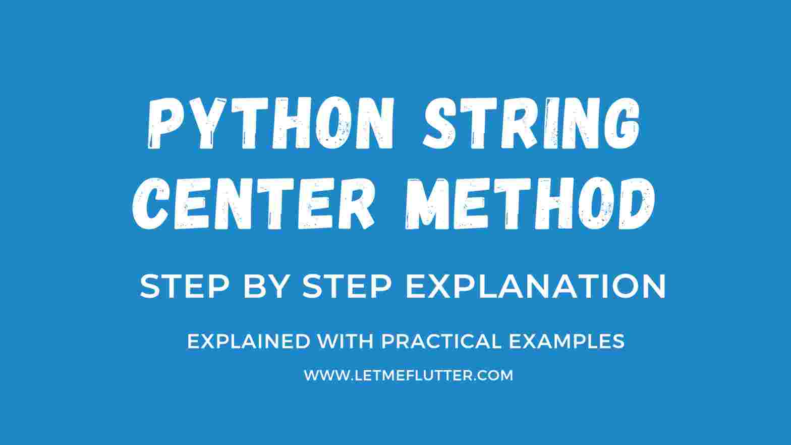 python string center