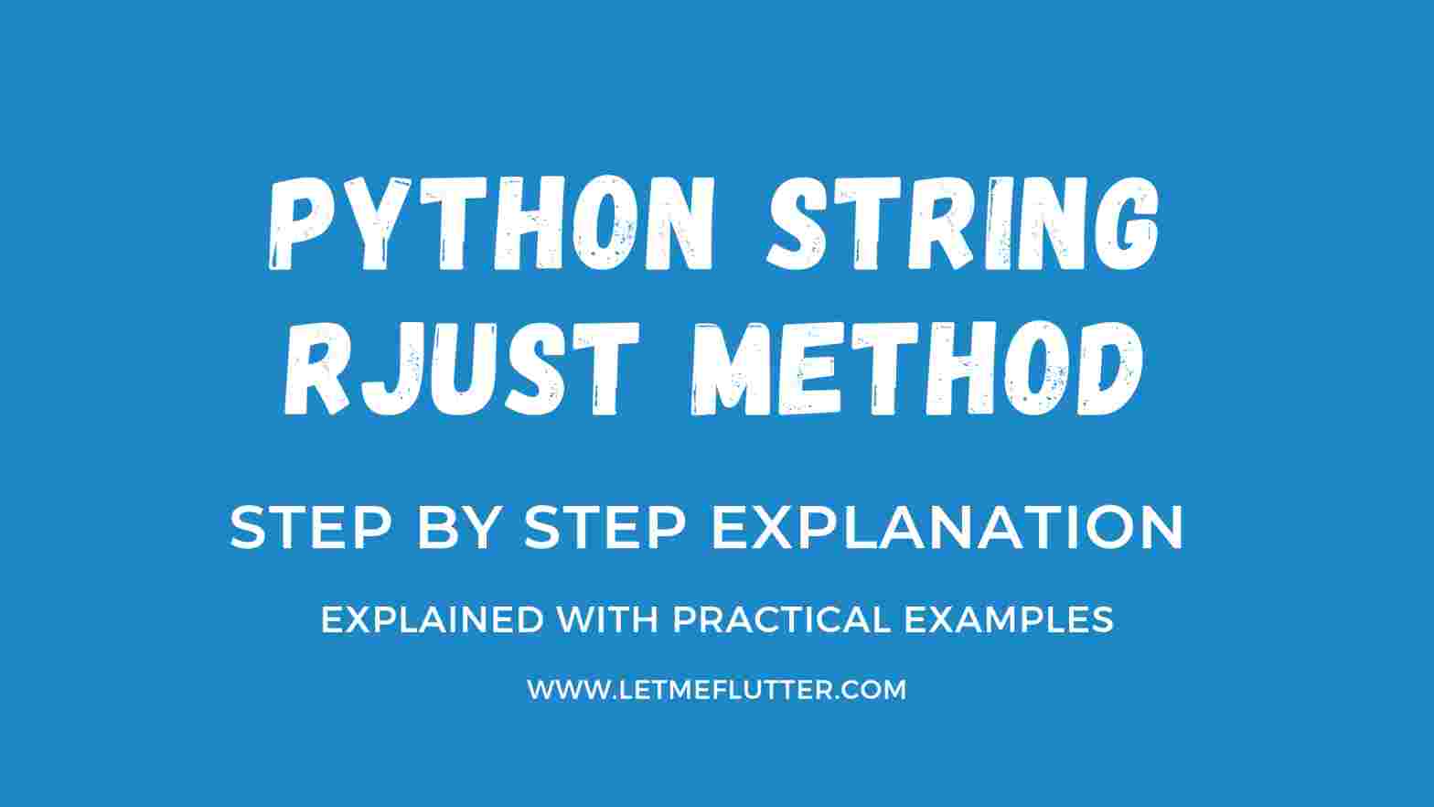 python string rjust