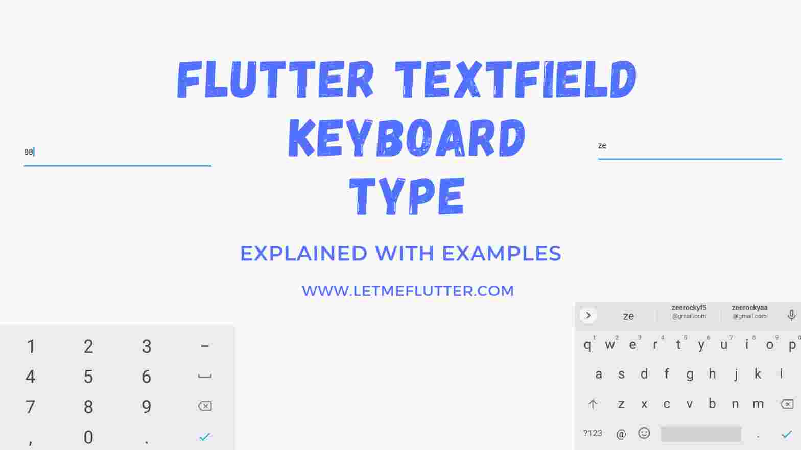 flutter textfield keyboardtype