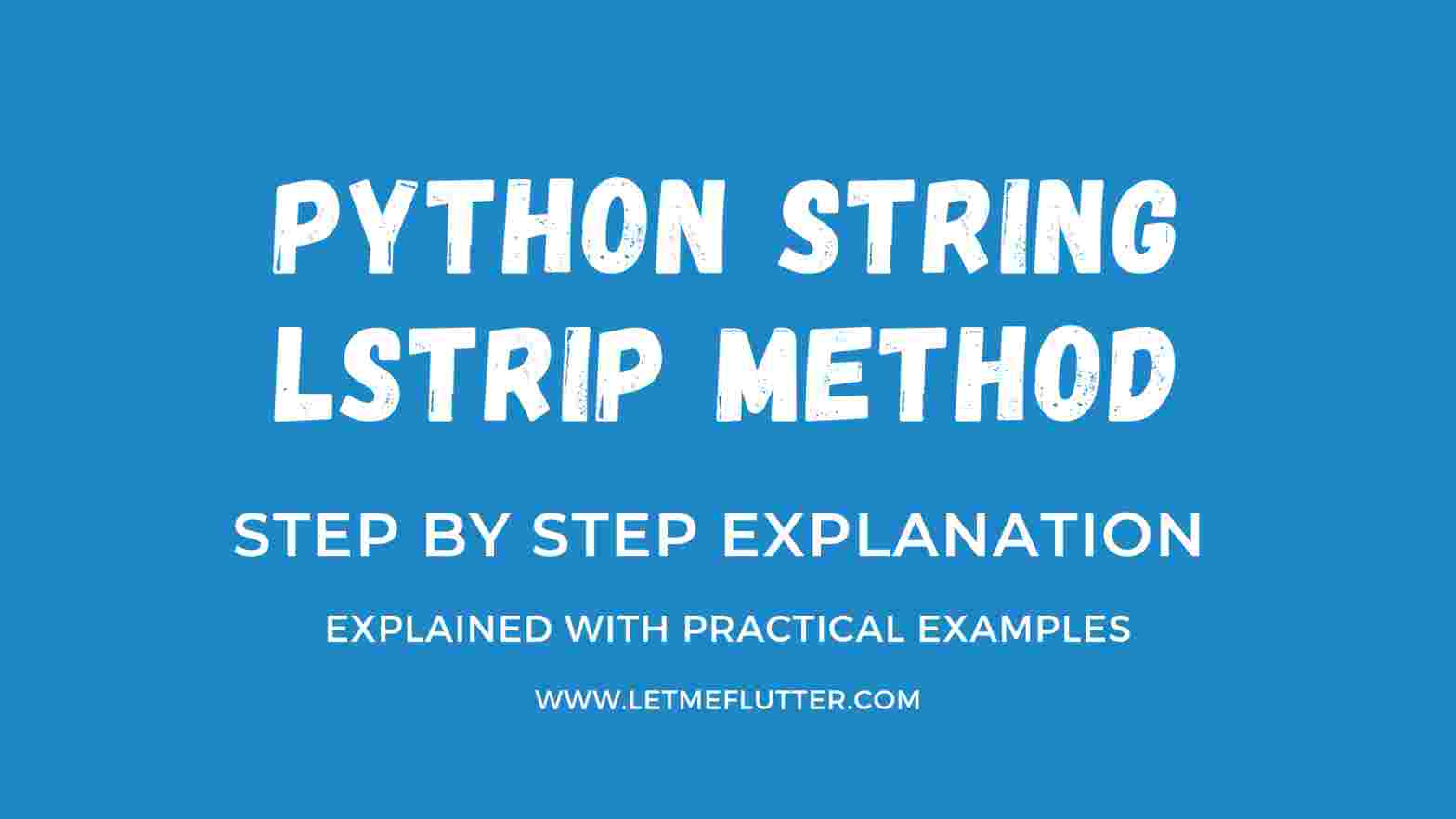 python string lstrip