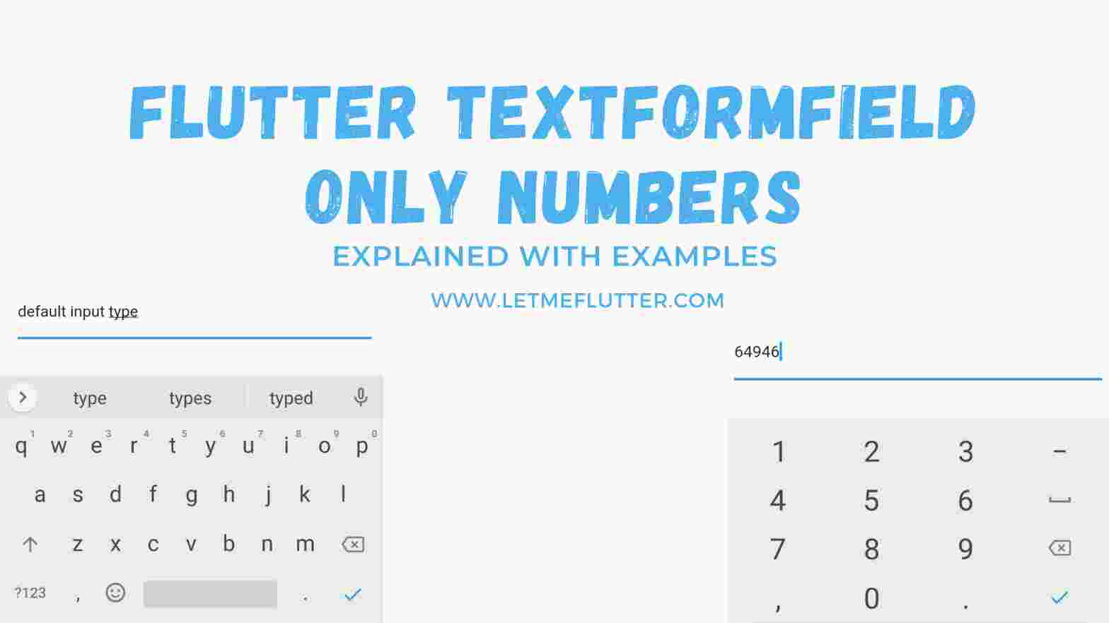flutter textformfield only numbers
