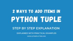 add items in python tuple