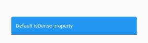 flutter textformfield default isdense