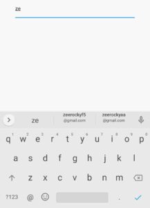 flutter textfield keyboard type email address