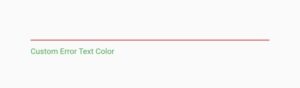 flutter textfield error text color