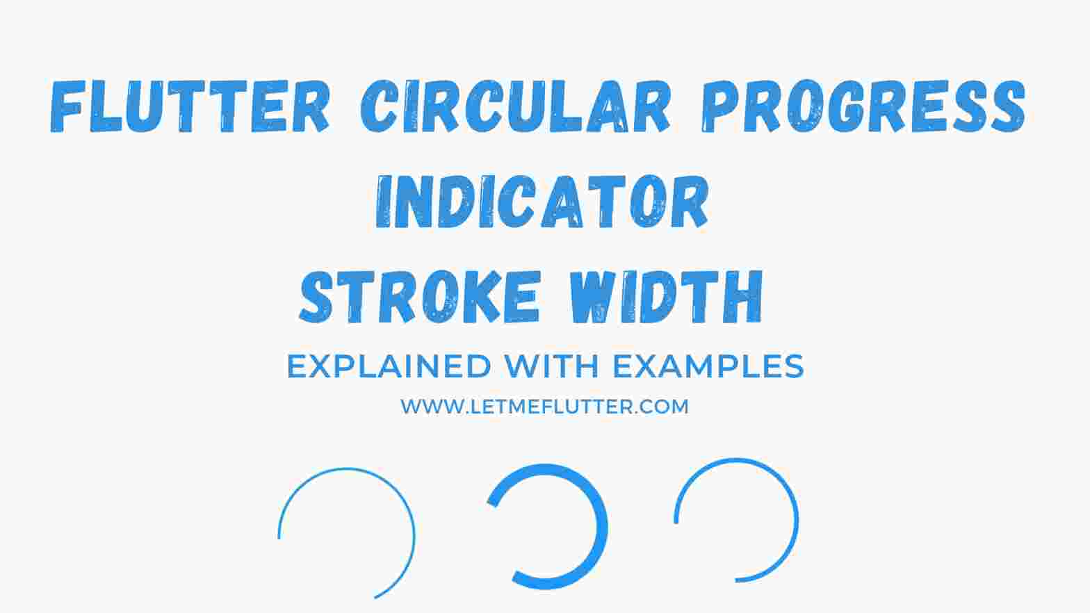 flutter circularprogressindicator stroke width