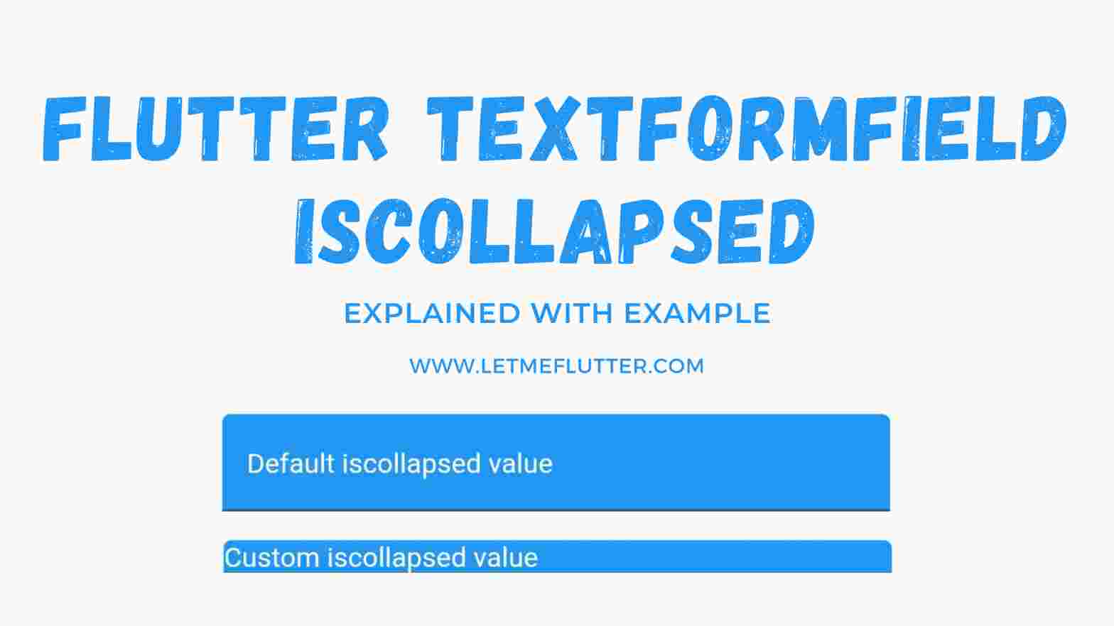 flutter textformfield iscollapsed