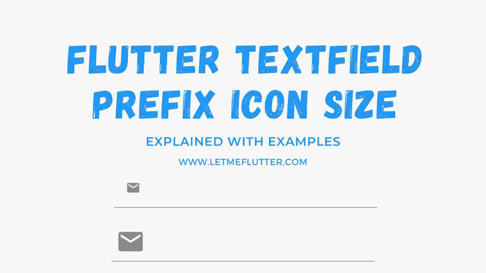 flutter textfield prefix icon size