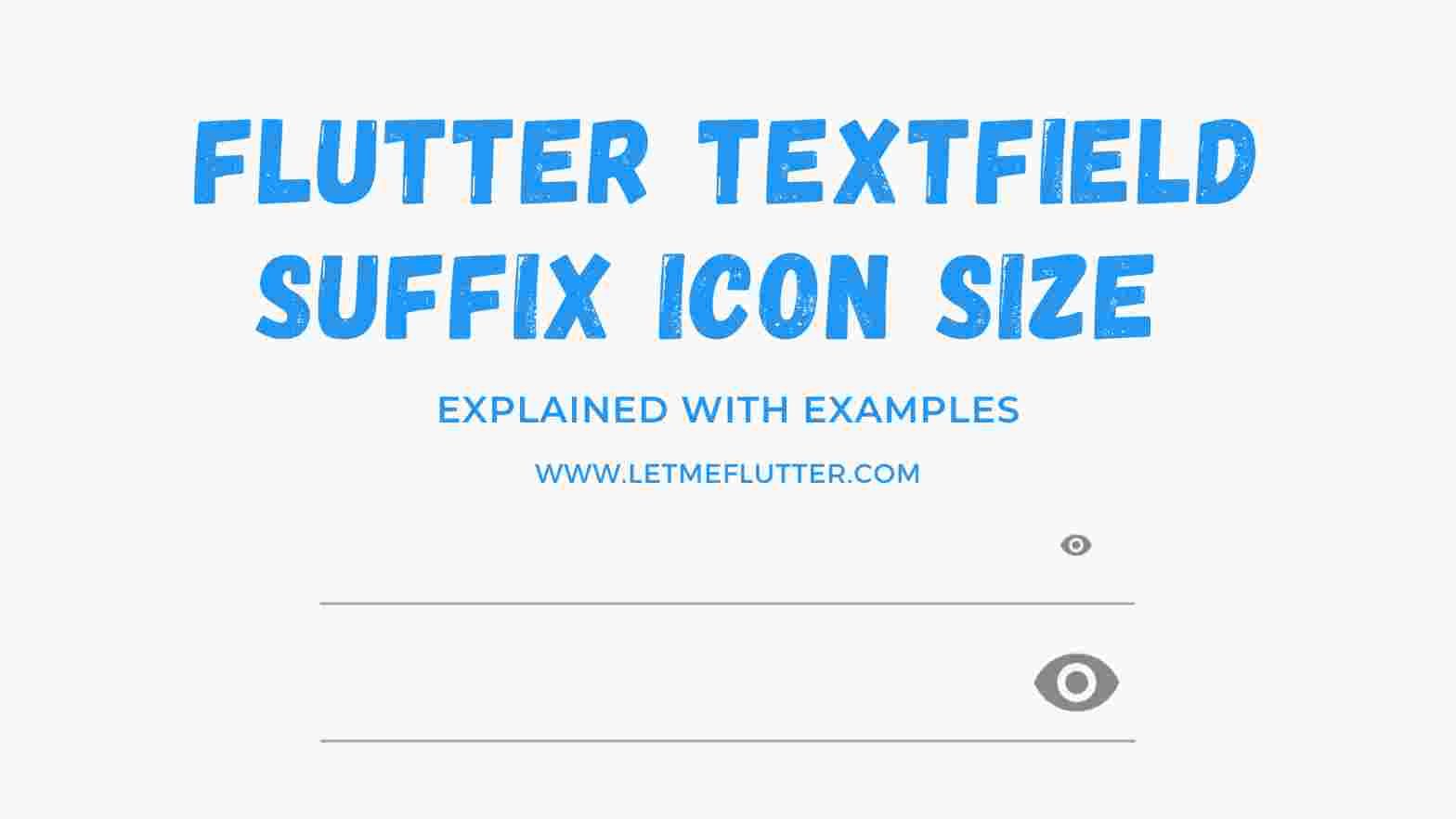 flutter textfield suffix icon size