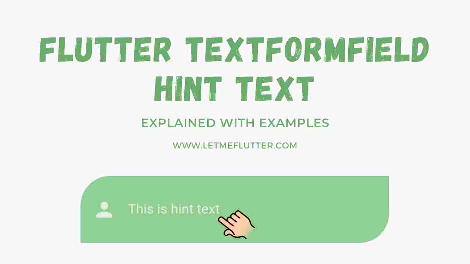 flutter textformfield hint text