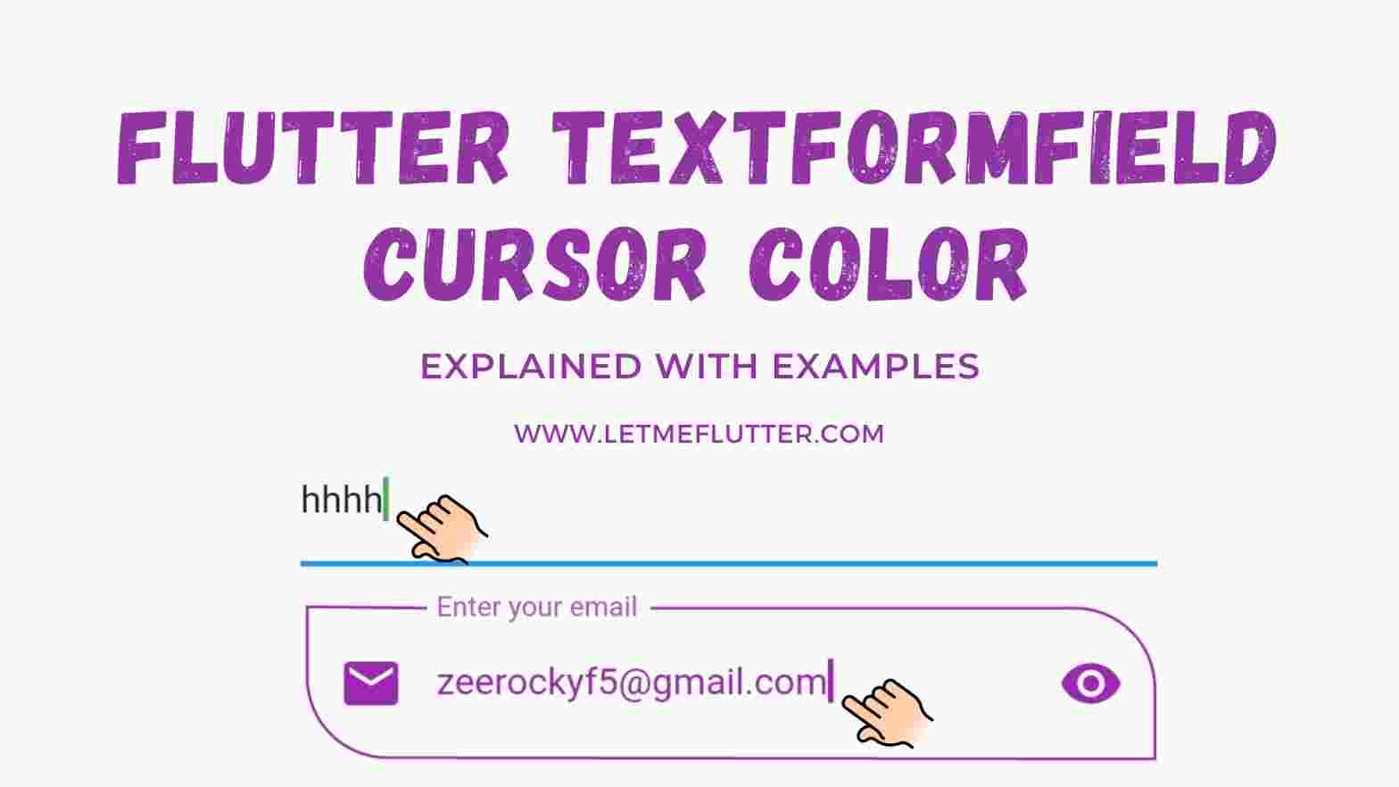 flutter textformfield cursor color