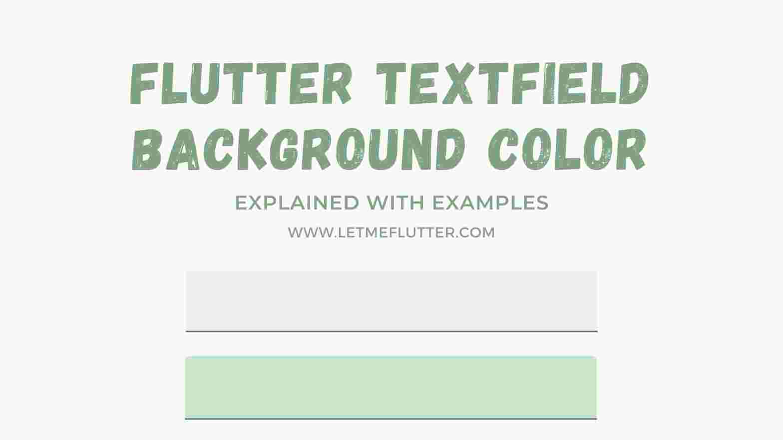 flutter textfield background color