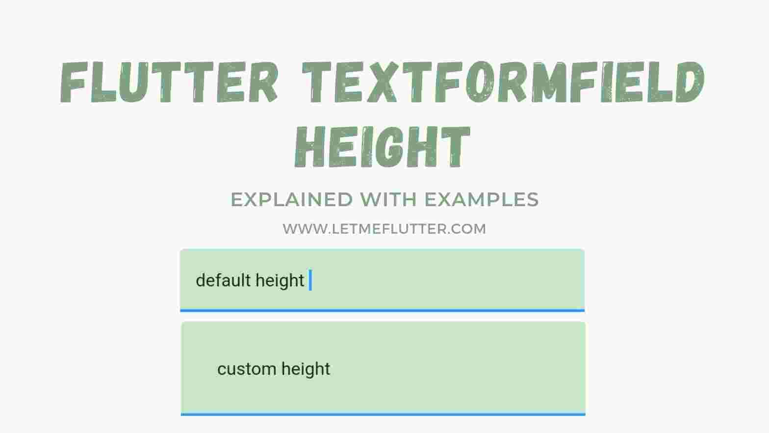 flutter textformfield height