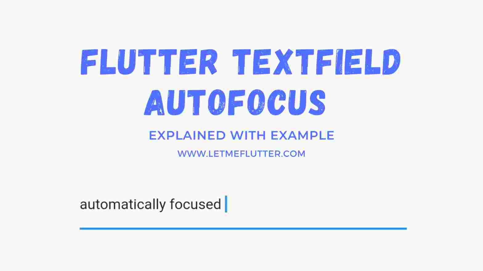 flutter textfield autofocus