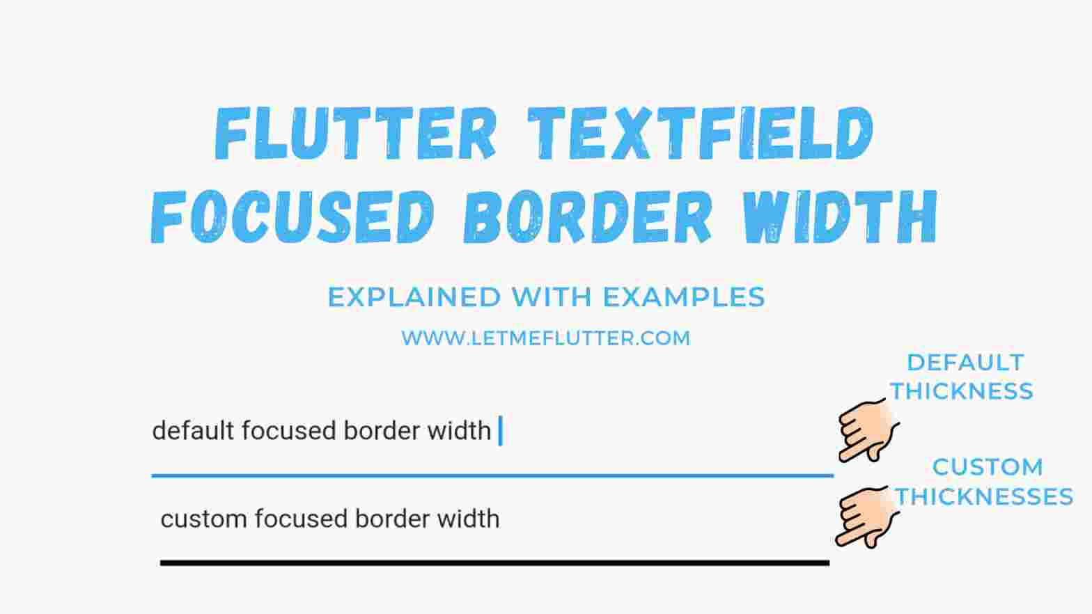 Flutter textfield