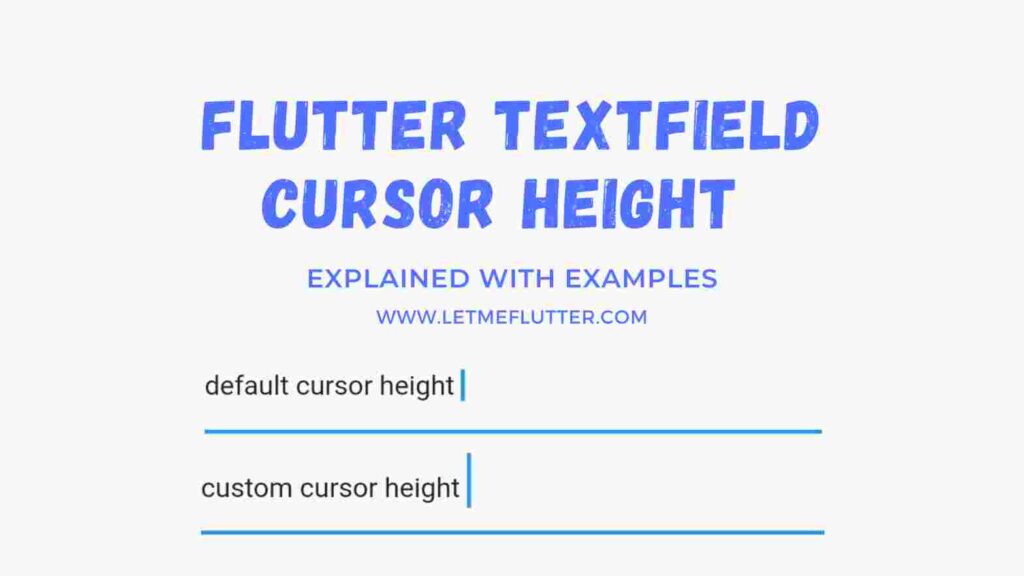 how-to-change-flutter-textfield-cursor-height-easy-flutter-code