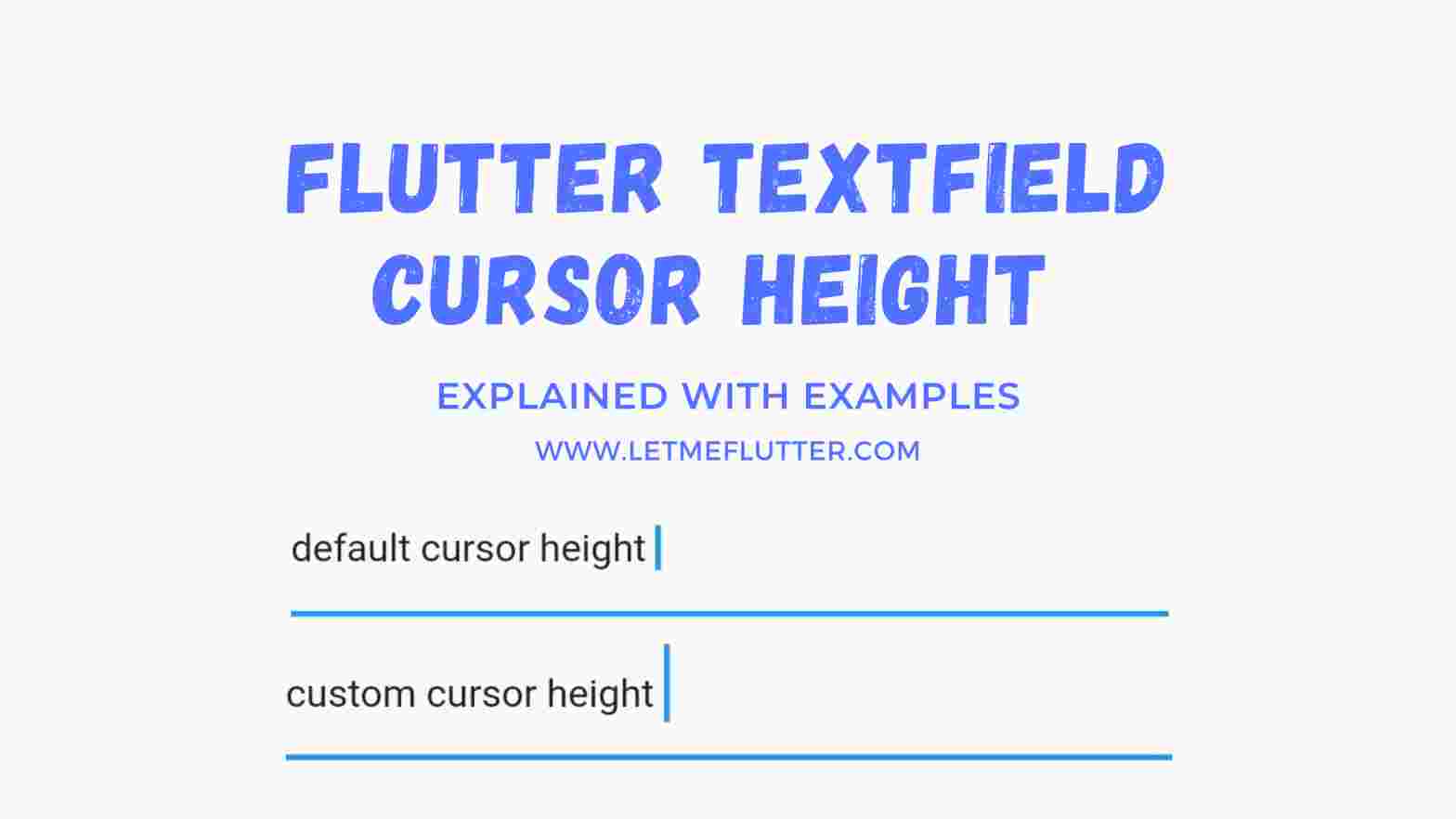 flutter textfield cursor height