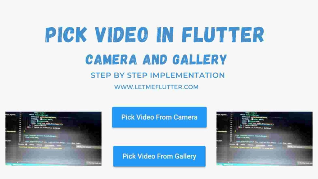 pick video in flutter