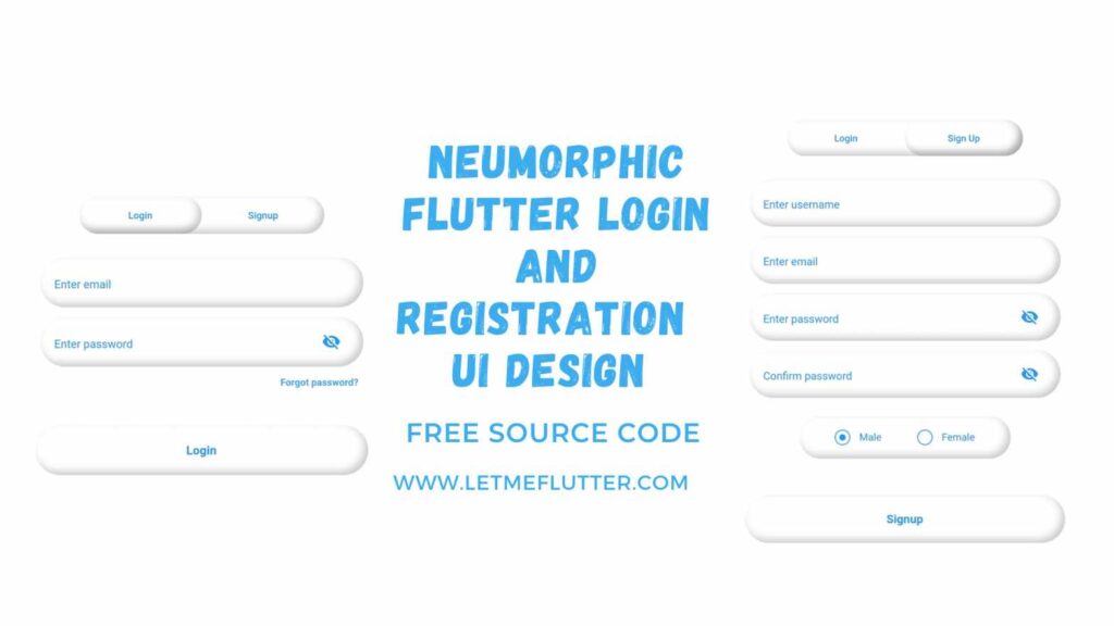 Signup Flutter Form UI Design-Beautiful Flutter UI Template - Let Me ...