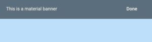 flutter material banner background color