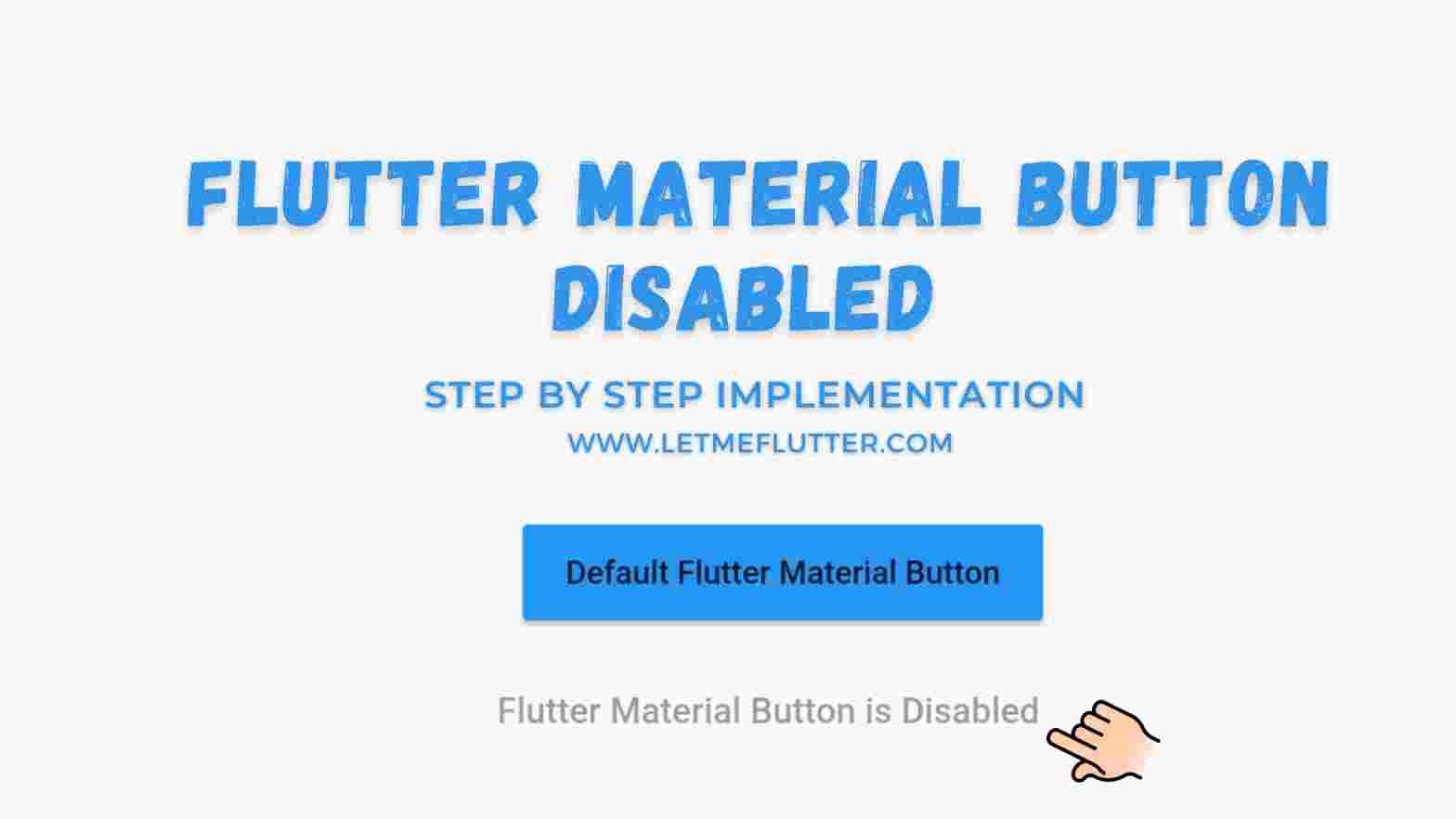 flutter material button disabled