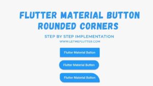flutter material button rounded corners