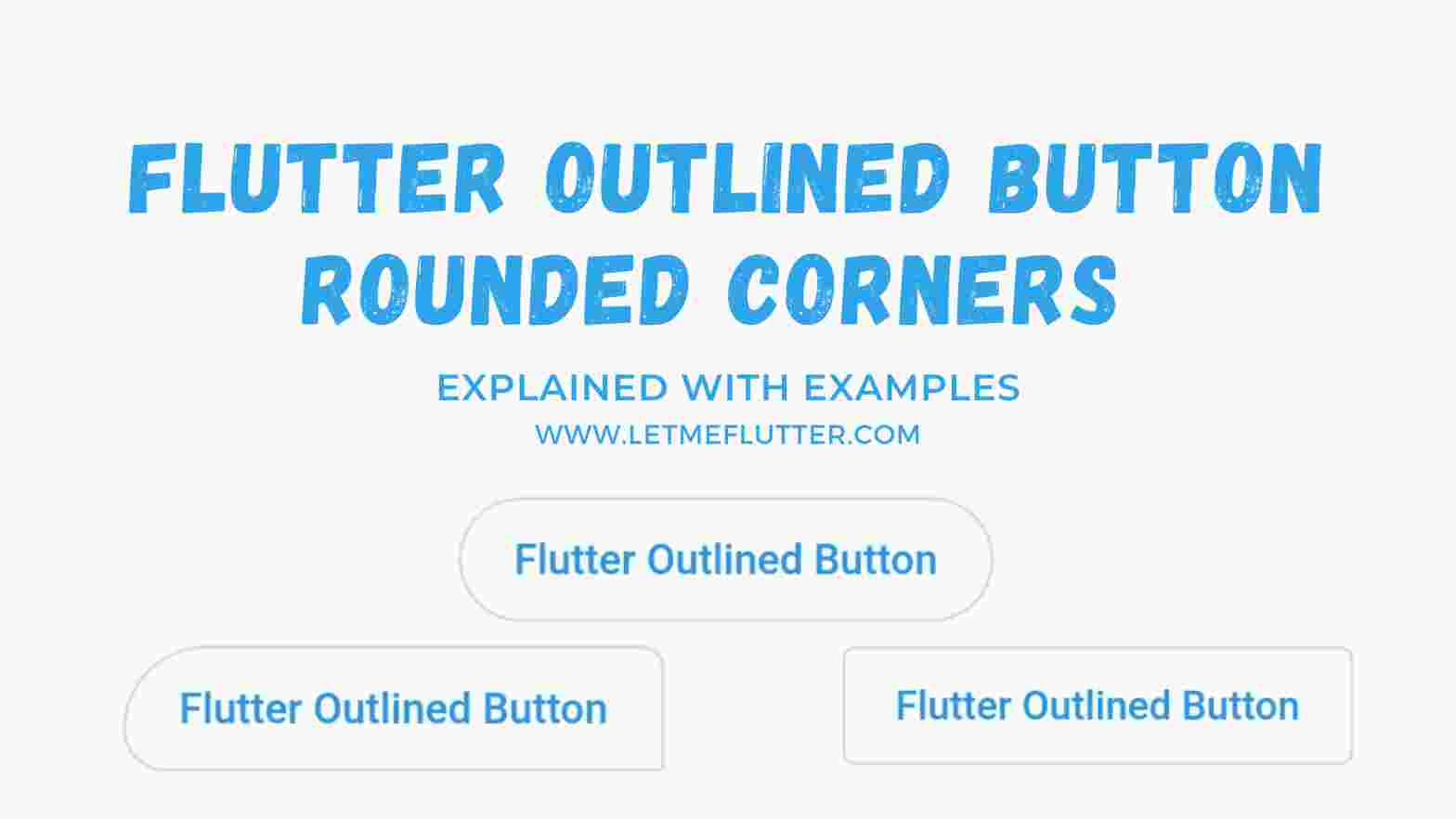flutter outlinedbutton rounded corners