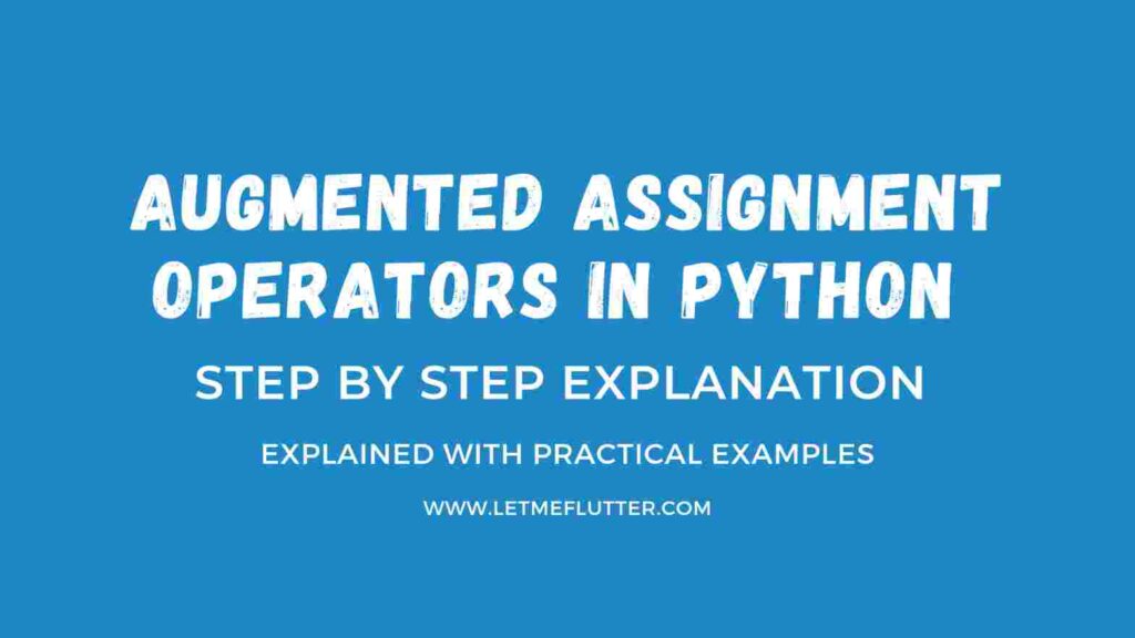 python augmented assignment example