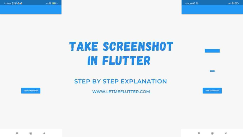 screenshot in flutter