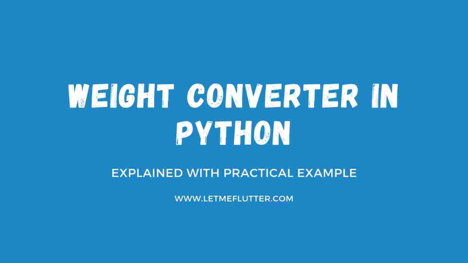 weight converter in python