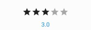 flutter rating bar builder on rating update