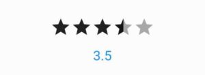 flutter rating bar builder allow half rating