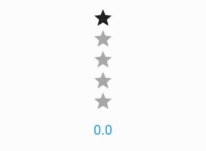 flutter rating bar builder initial rating