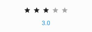 flutter rating bar builder item size
