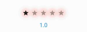 flutter rating bar builder glow color and radius
