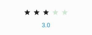 flutter rating bar builder unrated color