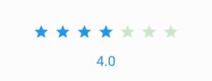 flutter rating bar builder item color